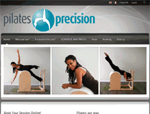 Tablet Screenshot of pilates-precision.com